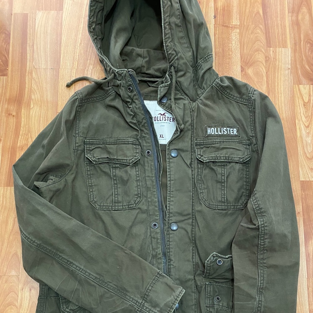 Hollister military jacket.